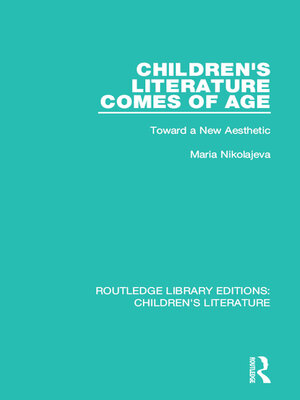 cover image of Children's Literature Comes of Age